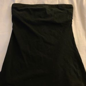 Black long tube top.